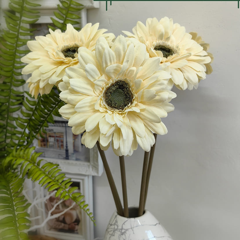 Искусственные цветы в Череповце | Цветок искусственный «Гербера», молочно-персиковая, одиночный