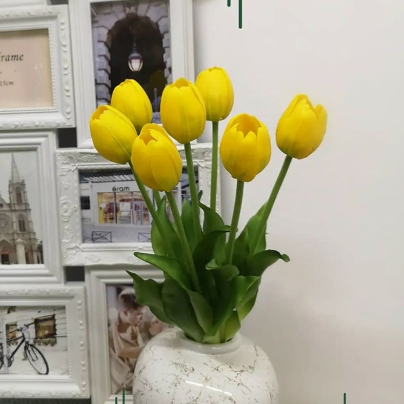Искусственные цветы в Череповце | Цветы искусственные «Тюльпаны», желтые, букет