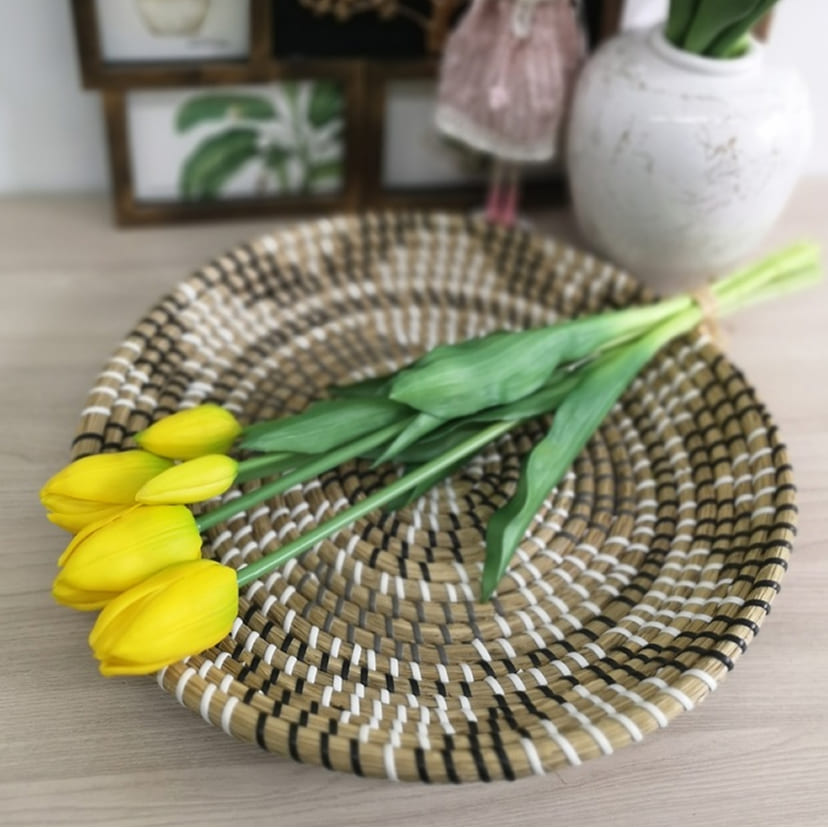 Искусственные цветы в Череповце | Цветы искусственные «Тюльпаны, бутоны», желтые, букет