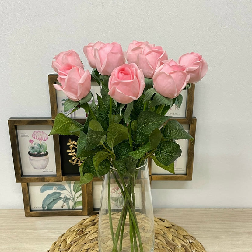 Искусственные цветы в Череповце | Цветок искусственный «Роза», нежно-розовая, одиночный