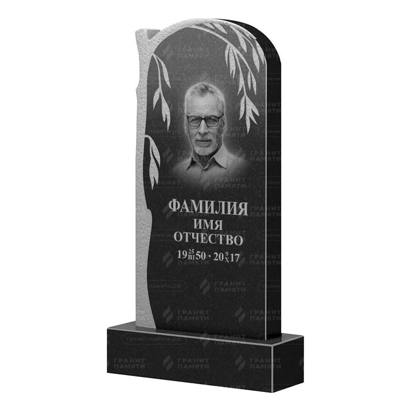 Памятники из гранита с деревом в&nbsp;Череповце | Гранитный памятник ФГ-090