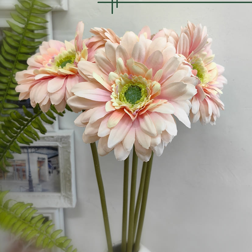 Искусственные цветы в Череповце | Цветок искусственный «Гербера», молочно-розовая, одиночный