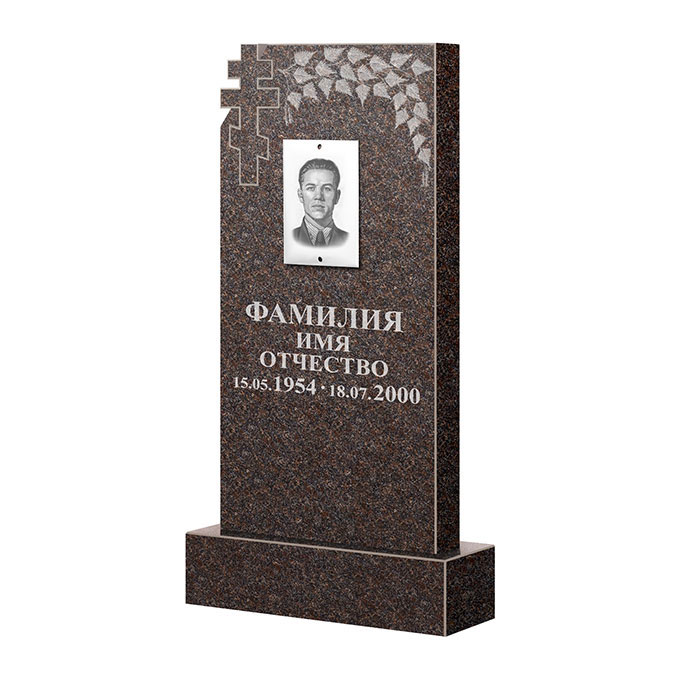 Гранитные памятники в&nbsp;Череповце | Памятник из гранита Карел Brown ФГЦ-202