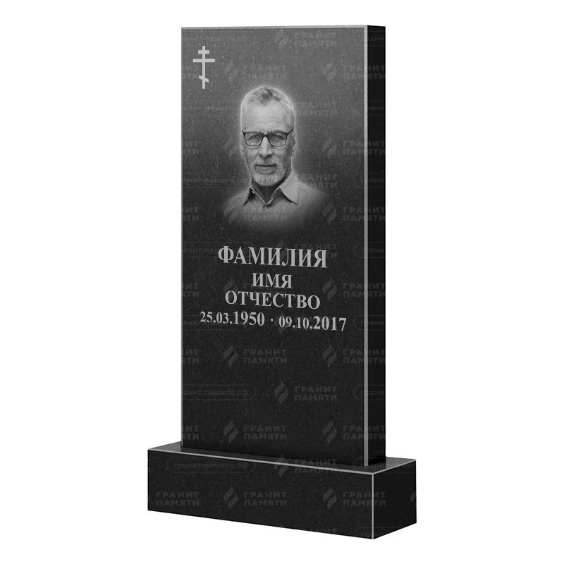 Памятники из гранита классические в&nbsp;Череповце | Гранитный памятник Прямой