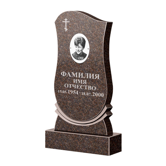 Гранитные памятники в&nbsp;Череповце | Памятник из гранита Карел Brown ФГЦ-056