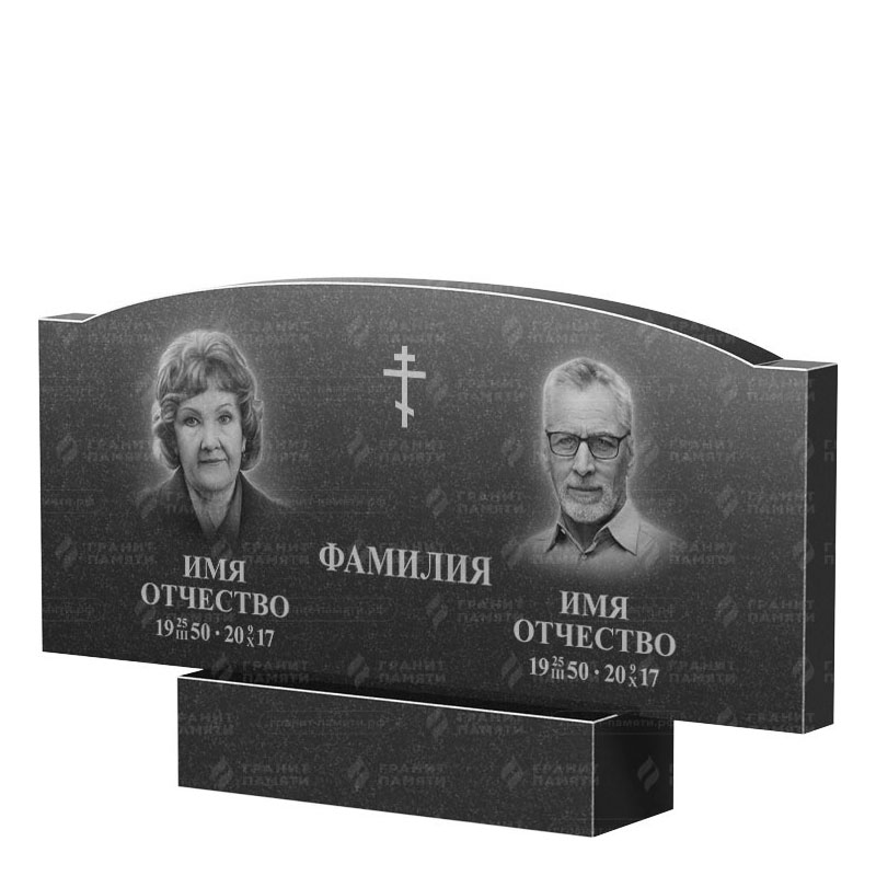 Гранитные памятники в&nbsp;Череповце | Двойной гранитный памятник ФГ-257