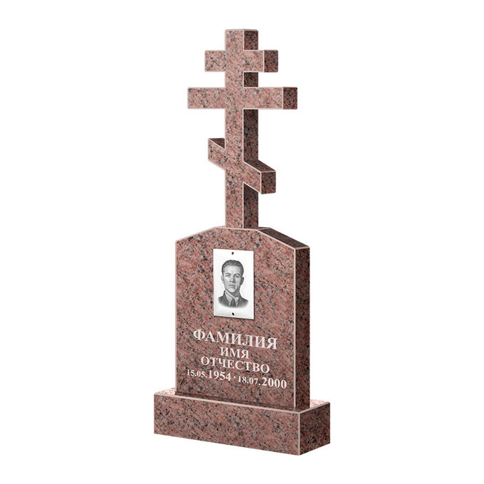 Гранитные памятники в&nbsp;Череповце | Памятник из гранита Розалия Pink ФГЦ-099